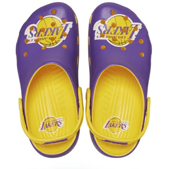 (New) Crocs NBA LA Lakers Clogs (M8/W10) (M12)
